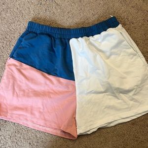 Color block shorts